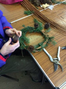 wreath making by dave